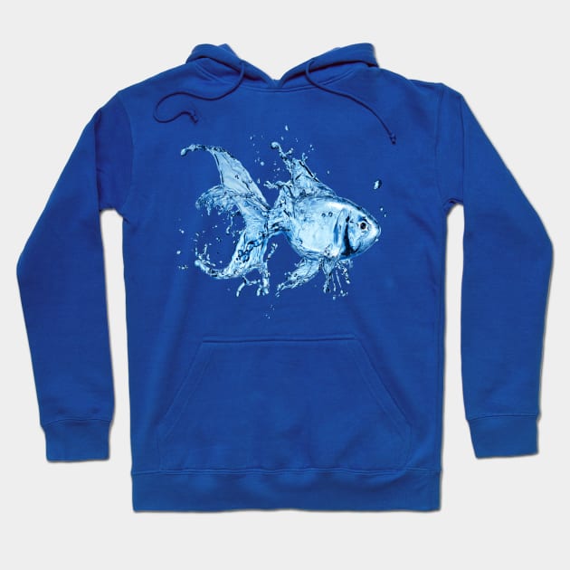 Aqua Fish Hoodie by NerdsbyLeo